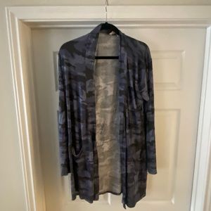 Brand new! Camouflage print cardigan.